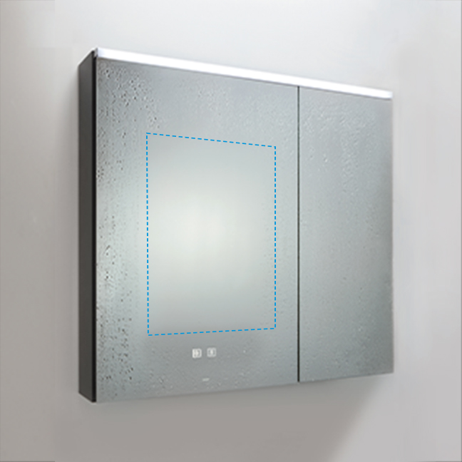 触控开启防雾，潮湿环境中防雾部分保持清晰。